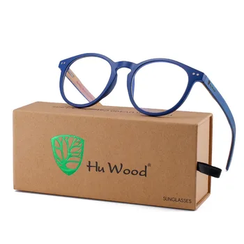 Hu Wood 2018 Реколта Кръгли Очила В Рамки За Жени И Мъже, Ультралегкие Прозрачни Очила, Оптични Очила По Рецепта, Рамки За Очила Люнета GR6001