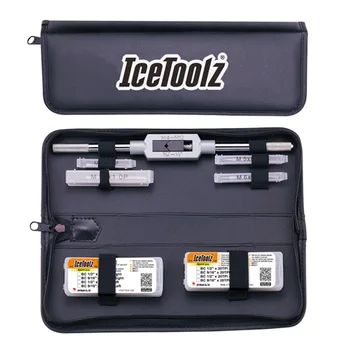 Icetoolz E158 Пълен Набор от Кранове с Дръжка и Чанта за Съхранение Професионален Инструмент за Ремонт в Магазина Велосипеди