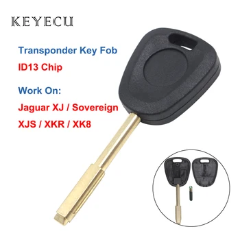 Keyecu Транспондер Автомобилен Ключ с чип ID13 за Jaguar XJ XJ Суверенния, XJS, XKR, XK8 1997 1998 1999 2000 2001 2002