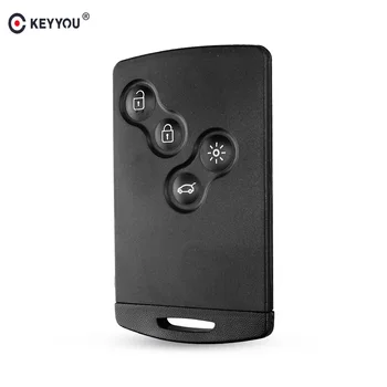 KEYYOU Smart Remote Key Заготовки С Ключ С Нож и Ключодържател Калъф За Ключове на Renault Koleos Clio shell Keys