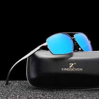 KINGSEVEN 2021 Алуминий Марка Модни Мъжки И Дамски Поляризирани Слънчеви Очила с UV400 Защита на Слънчеви Очила Мъжки слънчеви Очила За Шофиране Oculos