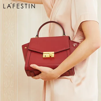 LA FESTIN Луксозна дизайнерска чанта 2021, нови чанти от телешка кожа, дамски Чанти на рамо, Чанти-незабавни посланици за жени, bolsa feminina, горната част на дръжка
