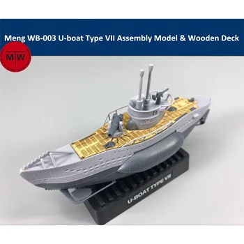 Meng WB-003 Военен Кораб Строител на Подводница от Тип VII Q Издание Монтаж на Пластмасова Моделна Комплект Сладко и Дървена Палуба