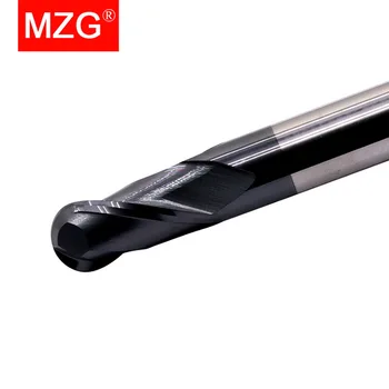 MZG 1БР 2 Флейти HRC45 Топка на Носа на Струг С ЦПУ Обработка на Въглеродна Стомана, Фрезови Инструмент Нож Сферична Твердосплавная Бележка Fresa