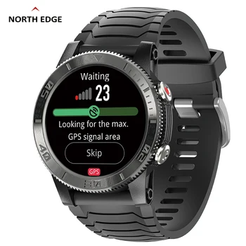 North EDGE GPS Смарт Часовници За Мъже Компас Спортни Часовници на Сърдечния Ритъм Крачкомер БТ Повикване Алтиметър Xtrek Smartwatch