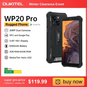 Oukitel WP20 Pro Издръжлив Смартфон 5,93 