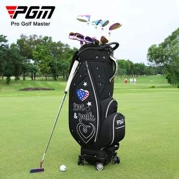 PGM-Голямата Голям Чанта за голф, Лека Стандартна Чанта за Голф с Колело, Преносим, устойчив на абразия Скоба, Презрамка