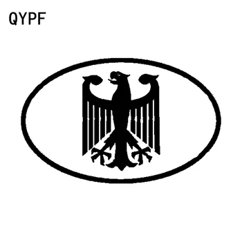 QYPF 15,6 см * 9,8 СМ Модерен Немски Ези Гребен Овалния Автомобилен Стикер Vinyl Стикер Аксесоари C15-0863