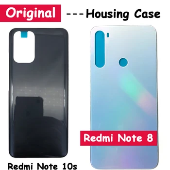 Redmi Note 10s Нова Истинска Задния Капак на Отделението за батерията, Врата Корпус, Калъф С Лепило Лепило За Xiaomi Redmi Note 7 Pro Note 8 Note 9