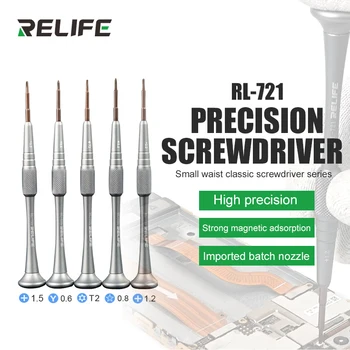 RELIFE RL-721 Прецизна Отвертка за Ремонт на Мобилни Телефони iPhone и Android Набор от Отвертки за Отваряне с Магнитни Отворени Ръчни Инструменти