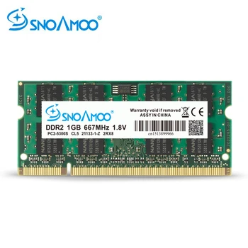 SNOAMOO Лаптоп Ram DDR2 1 GB 2 GB 667mhz PC2-5300S 800mhz PC2-6400S 200 Пин CL5 CL6 1,8 В 2Rx8 SO-DIMM паметта Гаранция