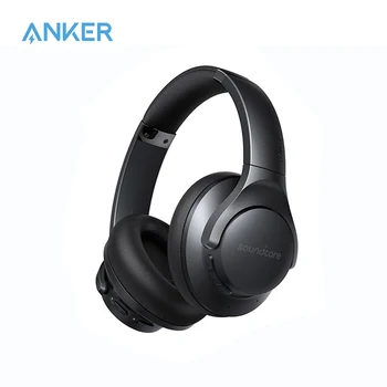 Soundcore от Anker Life Q20 + Безжични Bluetooth слушалки с активно шумопотискане, време на възпроизвеждане 40 часа аудио с висока резолюция, приложение Soundcore