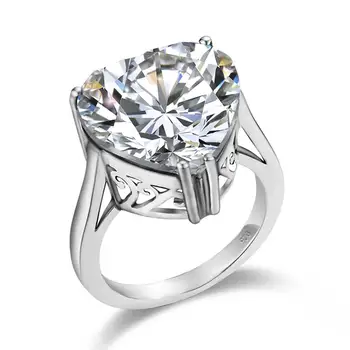 Szjinao Днешно диамантен Пръстен От Сребро 925 проба, Дизайн на Сърцето, Дамски Пръстени, Романтична Големи Скъпоценни Камъни, Сватбени Бижута Ръчно изработени 2020