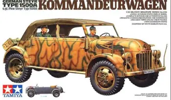Tamiya Модел 35235 1/35, Втората световна война Немски автомобил Щаер 1500A Kommandeurwagen