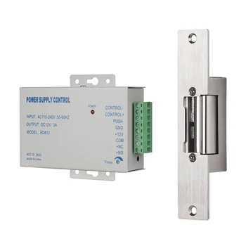 TMEZON Електрически Шок заключване Тесен тип Електрическа Система за заключване на вратите с управление на захранването за различни врати в режим на NC Срив Достъп