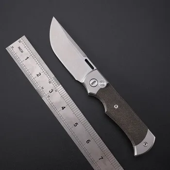 TWOSUN TS146 D2 Стомана Stonewash Нож Сгъваем Нож Открит Къмпинг, Лов EDC Джобни Ножове За Оцеляване