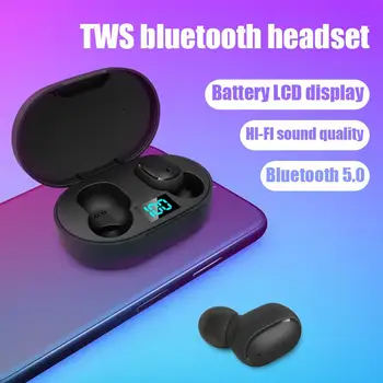 TWS E6S Fone Bluetooth слушалки Слушалки, Безжична Шумоподавляющая Слушалки Мини Спортни Стерео Слушалки За Смартфони