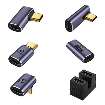 USB C Адаптер и Конектор Преносим USB 4,0 100 Вата Бързо Зареждане на 40 Gbit/с Бърз Пренос на Данни и За Телефон, Лаптоп, Таблет 8K Видео Аудио