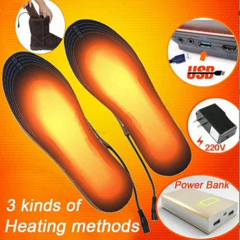 USB Стелки За Обувки С Подгряване, Електрически Топло За Краката, Топло На Краката, Подложка За Чорапи, Зимни Спортове На Открито, Нагревательная Стелки, Зимни Топло