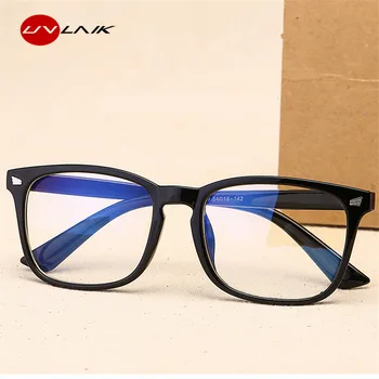UVLAIK Синя Светлина Очила Мъжки Компютърни Очила Точките Прозрачни Рамки За Очила Дамски слънчеви Очила С Защита От синьо излъчване