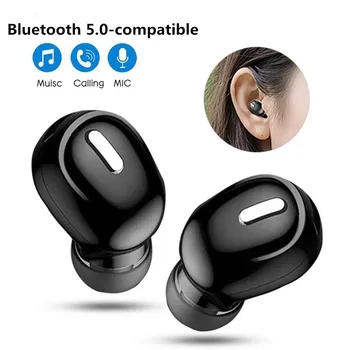 X9 Мини 5,0 Bluetooth Слушалки Спортна Детска Слушалки с Микрофон Безжични слушалки Хендсфри Стерео Слушалки За Всички Телефони Xiaomi