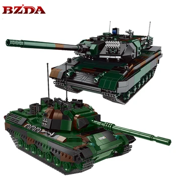 XINGBAO WW2 Военен Немски Танк Leopard 2A6 на Основния Боен Танк градивните елементи на Оръжие Тежки Танкове Тухли Играчки За Деца, Момчета