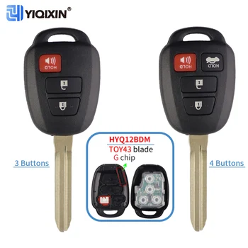YIQIXIN 315 Mhz Умно Дистанционно Автомобилен Ключ За Toyota Camry G Чип Corolla 2012 2013 2014 2015 2016 2017 HYQ12BDM 3/4 Бутона Auto Ключодържател
