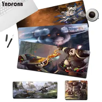 YNDFCNB World of Warcraft Пандарен голяма игри подложка за мишка, L, XL, XXL геймър подложка за мишка размери за подложка за мишка, Клавиатура Deak Подложка за Cs Go