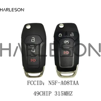 Авто Дистанционно Ключ За Ford F150-F550 Fusion Explorer N5F-A08TAA ID49 Чип 315 Mhz Автоматично Интелигентно Управление на HU101 Сгъваеми Ключа