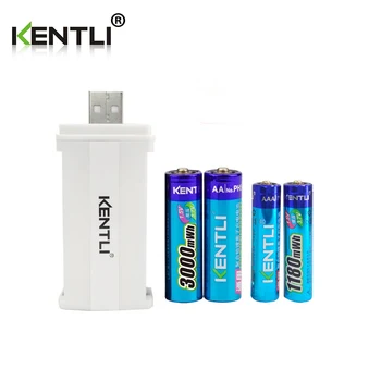акумулаторни батерии тип aa безплатна доставка ааа акумулаторна дубликат батерия акумулаторна батерия със зарядно устройство KENTLI
