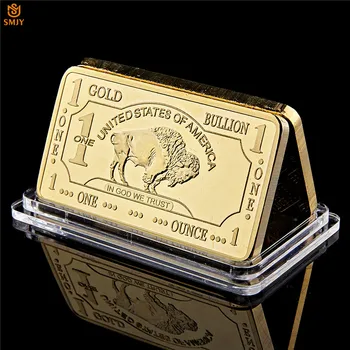 Американската Копие от Златни Кюлчета Бъфало САЩ 1 Трой Унция Позлатен са подбрани Възпоменателна Монета