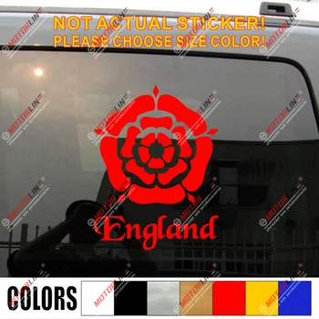 Англия Розата е Цветето на Стикер Стикер на Колата Vinyl Великобритания Британски избор на размер, цвят няма bkgrd