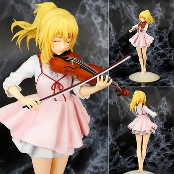 Аниме лъжите Ти април Миядзоно Каори 1/7 цигулка., Изм. PVC Открита Модел Играчки 18 см