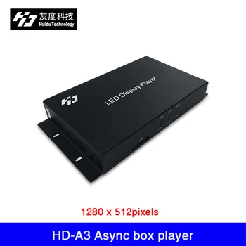Асинхронен плеър HD-A3 има памет 8 GB за максимална подкрепа на led дисплей с резолюция от 1280 x 512 пиксела, работи с приемно карта Huidu