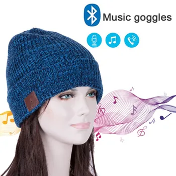 Безжични Bluetooth Слушалки С Шапка Шапка Слушалки С Микрофон Топли Зимни Музикални Шапки И Модни Пъстри Шапки Crochet