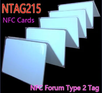 Безплатна доставка на 10 бр./лот NTAG215 NFC Карта NFC Форум Тип 2 Етикет 13,56 Mhz ISO/IEC 14443 A RFID карта за всички мобилни телефони, NFC