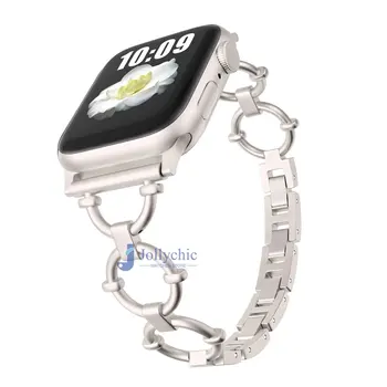 Бижутериен каишка-верига За Apple watch band 8 Ultra 49 мм Meatal Гривна за iwatch Series 7 6 se 5 4 3 41 мм, 45 мм, 38 мм и 40 мм кореа