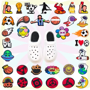 Глинен съд Очарова с Любимите си Аксесоари За Обувки момичета Карикатура Прекрасен Футбол Баскетбол Бижута Обувки