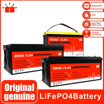 Гореща Разпродажба LiFePO4 Акумулаторна Батерия 200AH Вграден BMS 12 В 24 В Акумулаторна Литиево Желязо Фосфатный Елемент 4000 Цикъла За АВТОБУСА EV 100AH