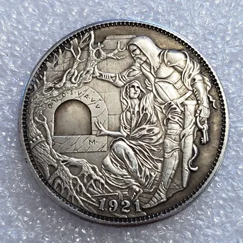 Да или Не на Сбирка на монети-Стара Сребърна Монета Фалшива Монета Късмет Оригинални Монети Повикване Скитник Долар Копие Медни Монети Пирати Подарък