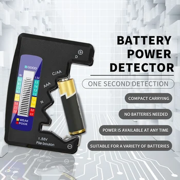 Дигитален Тестер за Батерии с LCD Дисплей C D N AA AAA 9 В 1,5 Бутон Елемент Проверка на Капацитета на Батерията Детектор на Капацитета на Инструмента за Диагностика на