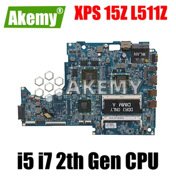 За DELL XPS 15Z L511Z дънна Платка на лаптоп i5 i7 2th Генерал Процесор GT525M GPU CN-0YHJDK CN-05RPKT 0H9FHV дънна Платка DASS8BMBAE1