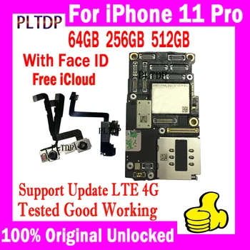 За iPhone 11 Pro дънна Платка с 64 GB 256 GB Оригиналната Разблокированная Плоча Подкрепа за Обновяване на 4G LTE Пълна Протестированная Добре Работеща Логика на дънната Платка