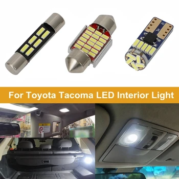 За Toyota Tacoma 2016-2019 2020 2021 2022 Комплект Led вътрешно осветление Canbus много точен механизъм от подредени Led Лампи Куполна Карта Лампа За Четене Led Лампи