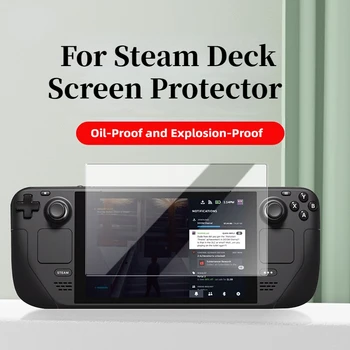 Закалено Стъкло За игралната конзолата на Valve Steam Deck 9H Фолио За Екрана Парна Тестето Аксесоари Взрывозащищенное Стъкло Против надраскване
