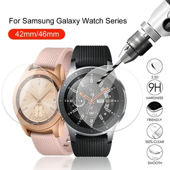 Защитни фолиа За екрана Стъкло За Samsung Galaxy Watch 42 мм и 46 мм Филм Закалено Защитно Покритие Устойчиво На Надраскване 1-4 бр.