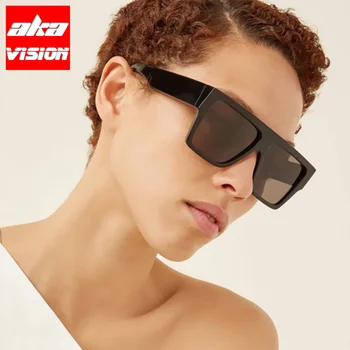 ИЗВЕСТЕН още като ВИЗИЯ 2021 Големи Слънчеви Очила за Жени на Луксозна Марка Слънчеви Очила Нюанси за Мъже Gafas De Sol Hombre Реколта Квадратни Очила
