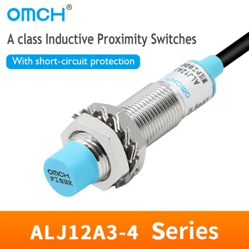 Индуктивен без контактен ключ OMCH A клас ALJ12A3-4-Z Serise със защита от късо съединение Сензор за близост M12 NPN, без постоянен ток 3-проводный