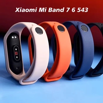 Каишка за Xiaomi Mi Band 6 7 гривна Спортните силиконови часовници гривна Mi Band band6 band4 каишка За Xiaomi mi band 3 4 5 6 7