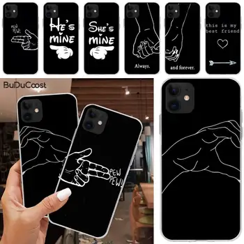 Калъф За телефон Slok Couple влюбените за iPhone 12 pro max 11 pro XS MAX 8 7 6 6S Plus X 5S SE 2020 XR case